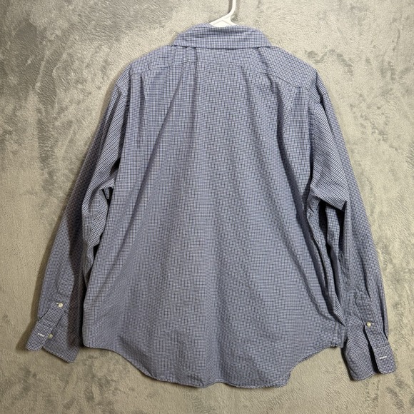 Polo Ralph Lauren Shirt Mens 2XL Blue Check Stanton Classic Fit Button Up - Picture 5 of 8